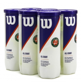 Bola de Tênis Wilson Roland Garros (Pack c/ 6 Tubos)