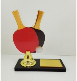 Troféu Ping Pong/Tênis de Mesa Acrílico Vitória