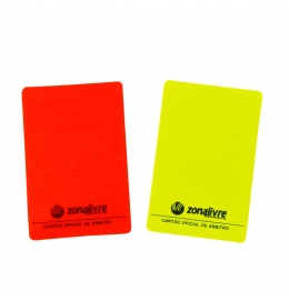 Cartão Árbitro Amarelo + Vermelho