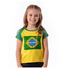 Camiseta Brasil Japura Infantil Braziline