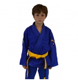 Kimono Trançado Infantil Azul Shogum