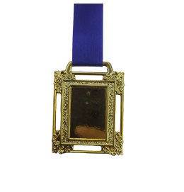 Medalha Lisa Retangular 50mm Rema