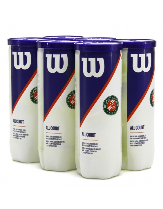 Bola de Tênis Wilson Roland Garros (Pack c/ 6 Tubos)
