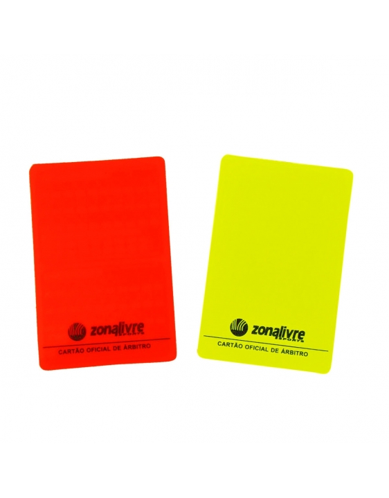 Cartão Árbitro Amarelo + Vermelho