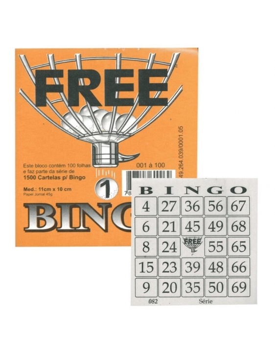 Cartela de Bingo Free