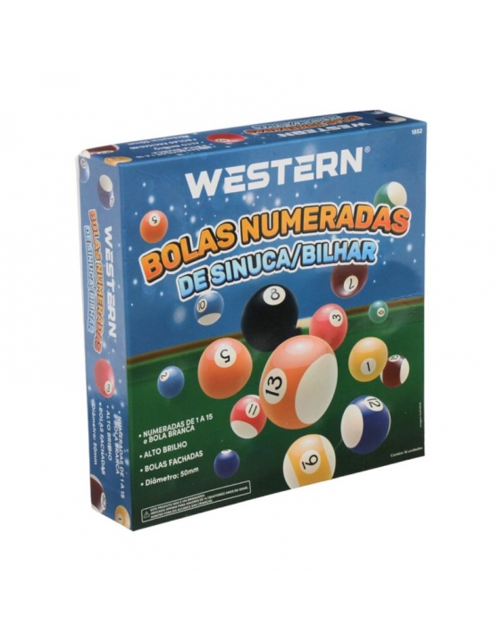 Bola de Sinuca Numeradas Western