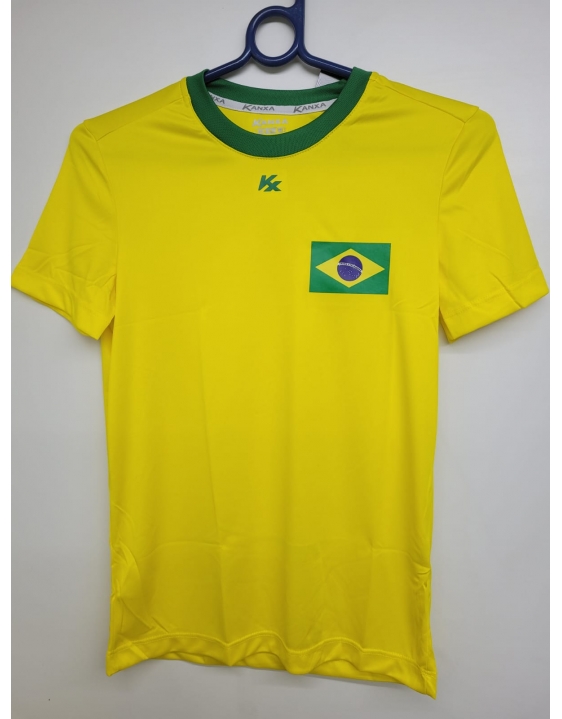 Camiseta Brasil Copa Infantil Kanxa