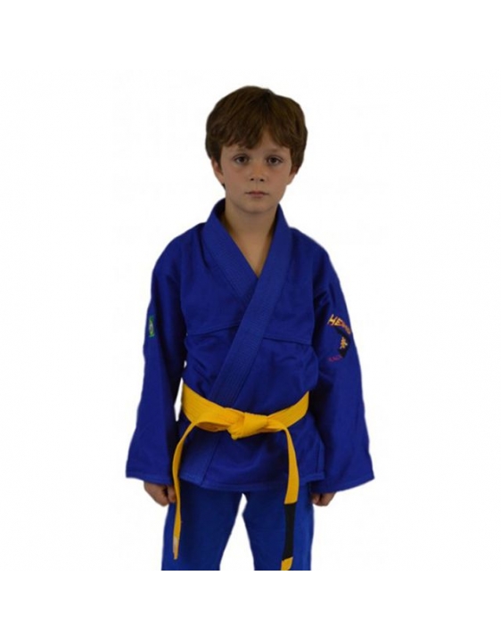 Kimono Trançado Infantil Azul Shogum