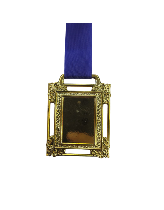 Medalha Lisa Retangular 50mm Rema
