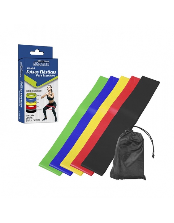 Kit Mini Faixas Elásticas para Exercícios Western