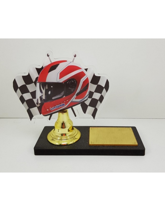 Troféu Kart/Corrida Acrílico Vitória